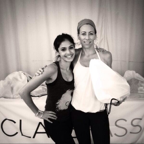 Payal , founder of Class Pass and Rochelle Robinson, co-founder of LaLaScoop at LA ClassPass Launch help at Exhale Spa in Loews, Hollywood (photo: courtesy of ClassPass)