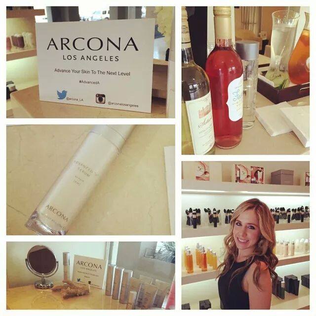 ARCONA summer soiree to introduce Advanced A Serum, featuring my lovely facialist, Raquel