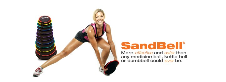 Hyperwear's patented Sandbells in action, available in 2-50 lbs. (photo: courtesy of Hyperwear)