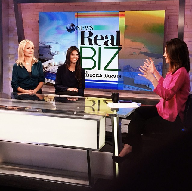 Class Pass CEO & Founder, Payal Kadakia, on NBC's Rebecca Jarvis Show, ABC 10/14/2014 (photo: courtesy of Class Pass)