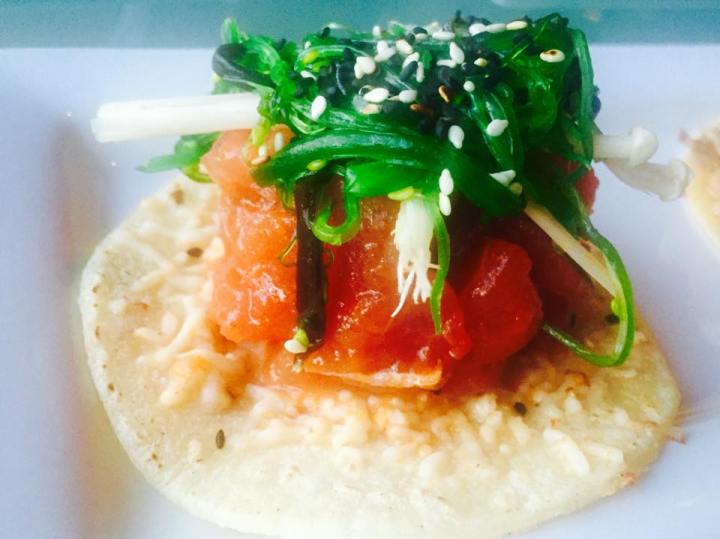 Tuna Tartare taco at Hot's Kitchen