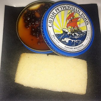 Vanilla Panna Cotta for dessert. Final Course. Caviar tasting at Petrossian West Hollywood.
