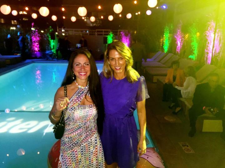 Variety Magazine Entertainment Editor Jasmin Rosemberg and LaLaScoop writer Melissa Curtin on top of the Line Hotel for the Young Literati Annual Toast.