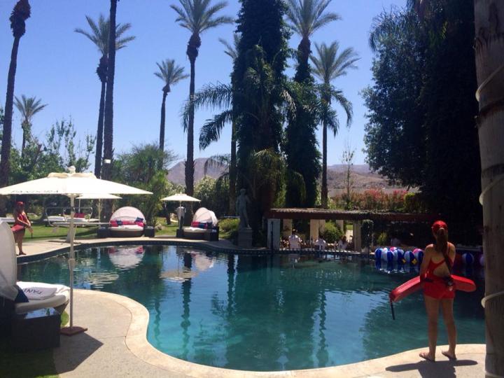 Right before the crowds rolled into the Pandora bash at Coachella 2015. (Photo credit: Melissa Curtin)