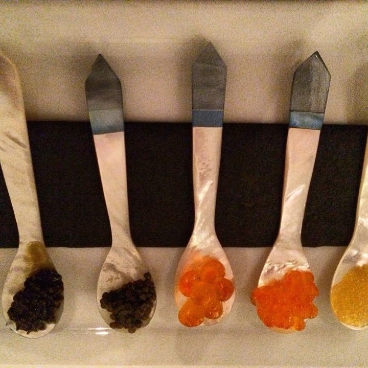 Caviar Tasting at Petrossian West Hollywood.