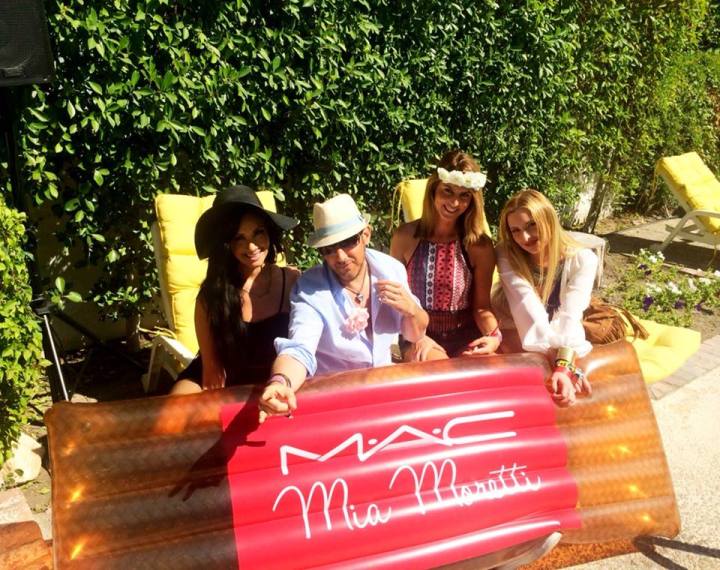 My new friends at the MAC Mia Moretti Cosmetics party at Ingleside Inn. Coachella 2015 (Photo credit: Melissa Curtin)