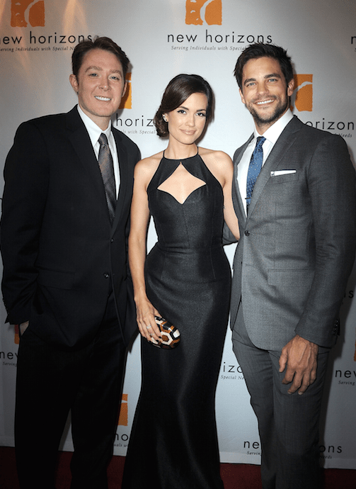 Clay Aiken, Torrey DeVitto, and Brant Daugherty, Torrey DeVitto at the New Horizons "Havana Nights" Gala Fundraiser in Burbank, CA. (Photo credit: Josh Blanchard // Getty Images) Clay Aiken, Torrey DeVitto, and Brant Daugherty, Torrey DeVitto at the New Horizons "Havana Nights" Gala Fundraiser in Burbank, CA. (Photo credit: Josh Blanchard // Getty Images)