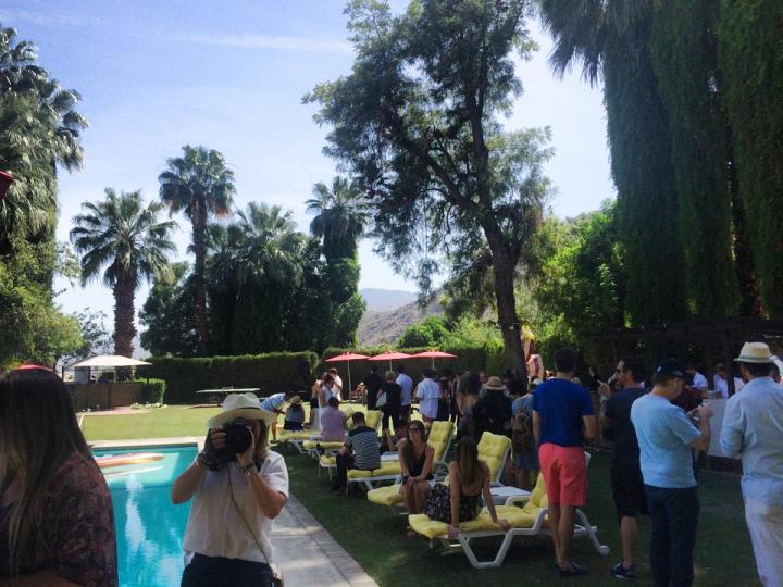 Mia Moretti MAC Cosmetics at the uber gorgeous Palm Springs' Ingleside Inn,