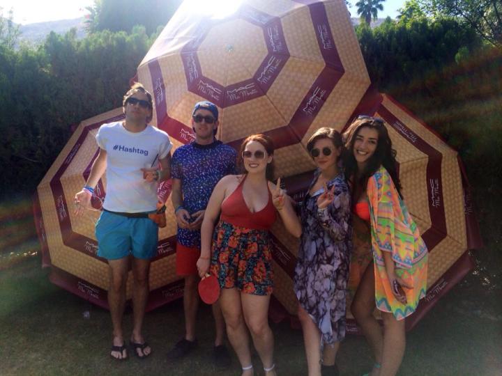 Actors playing a role. Catch them on Youtube - The Spinoffs. Coachella.