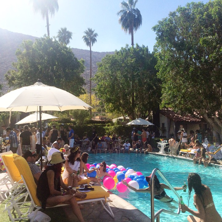 Saturday at the Popsugar Bash at the Viceroy Hotel. Coachella.