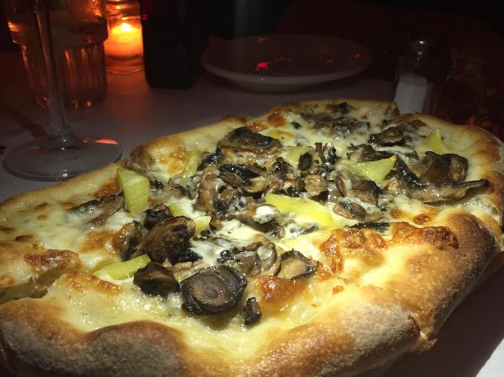 Cheebo's Truffle and Potato Pizza. (Photo credit: Scott Bridges)
