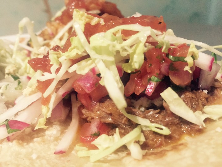 Red O's famous street-style tacos (Photo by Scott Bridges)