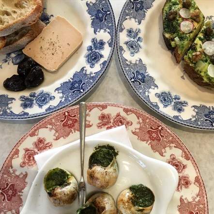 terrine-restaurant-beverly LA foie gras escargot tartine