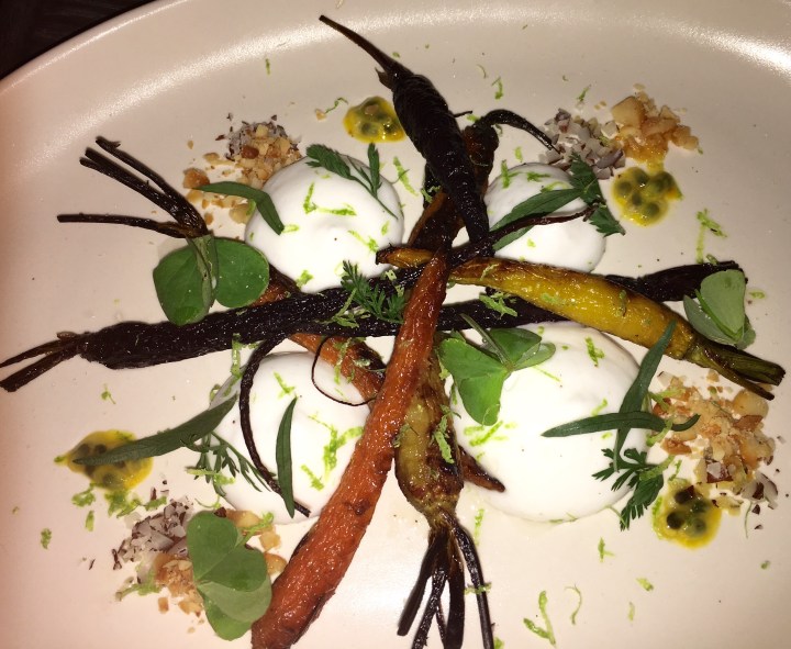 Carrots? Wolf Dining LA (Photo credit: Melissa Curtin)