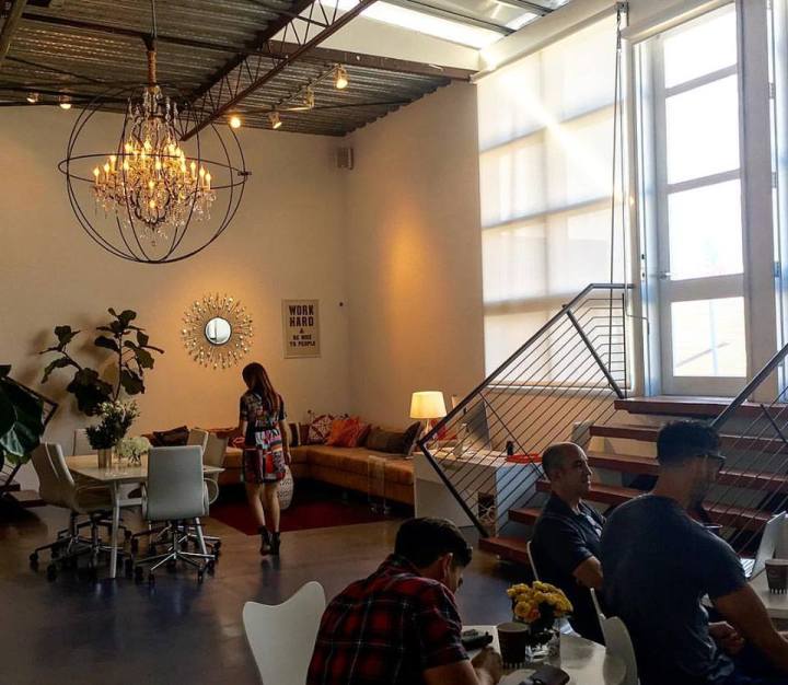 Beautiful space at Mavens TV in Santa Monica. Brand Boss workshop.