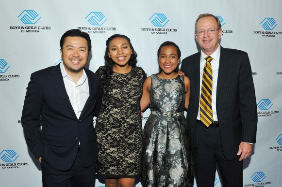 Keynote Speaker Jason Lynn, BGCA 2016 National Youth of the Year Jocelyn W., 2015 National Youth of the Year Whitney S. and Jim Clark, BGCA President & CEO (Photo credit: Vince Bucci)