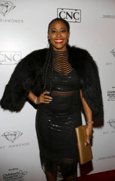 Nichelle Hines arrives at the Sky Diamonds NHL All Star Party presented by Sports Car Management and CNC Motors, Inc to benefit Children's Hospital Los Angeles